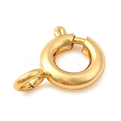 Brass Spring Ring Clasps KK-D407-20G-A-1