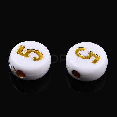 Plating Acrylic Beads PACR-R243-02-1