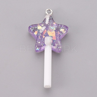 Resin Pendants RESI-K008-B01-1