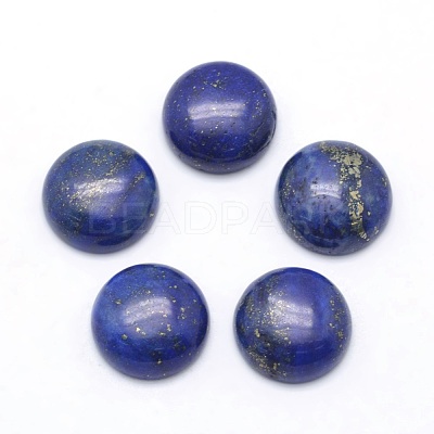 Natural Lapis Lazuli Cabochons X-G-P393-R11-12mm-1