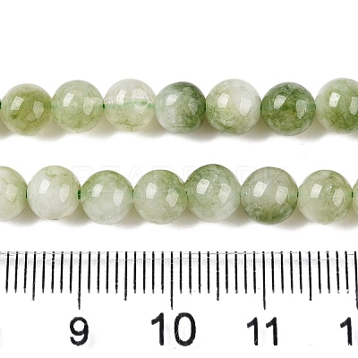 Dyed Natural White Jade Beads Strands G-T138-6mm-210-24-1