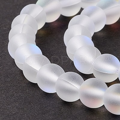 Synthetic Moonstone Beads Strands G-E573-01A-08-1