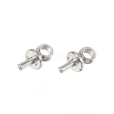 Tarnish Resistant 304 Stainless Steel Peg Bails Pendants X-STAS-D448-086P-1