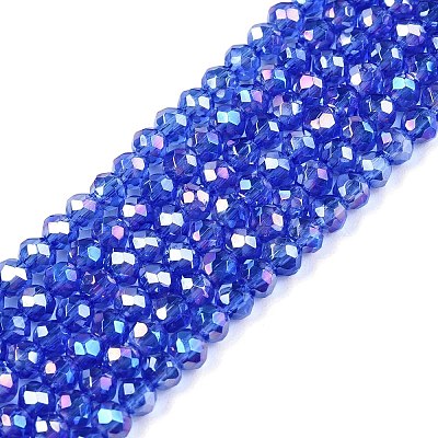 Electroplate Glass Beads Strands LS-EGLA-A044-T2mm-B31-1