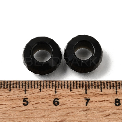 Natural Obsidian European Beads GG-NH0003-A17-1