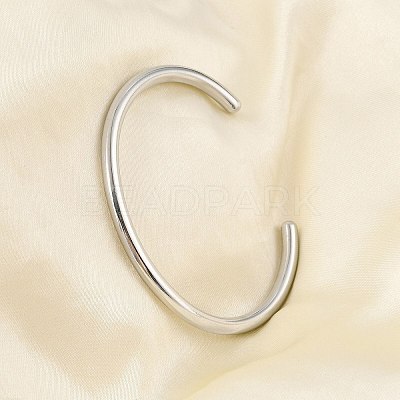 Non-Tarnish 304 Stainless Steel Simple Thin Cuff Bangles BJEW-P296-02P-1