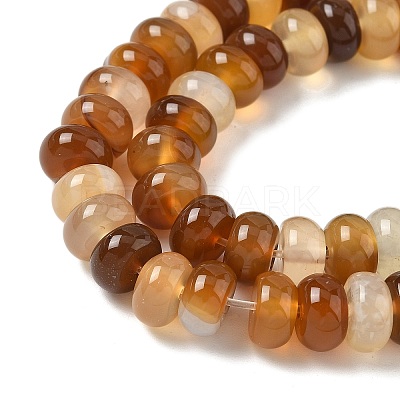Natural Banded Agate Beads Strands G-F790-I01-01D-1
