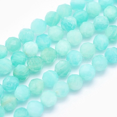 Natural Amazonite Beads Strands G-O166-24-4mm-1