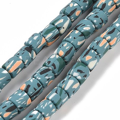 Handmade Polymer Clay Beads Strand CLAY-Z002-01Q-1