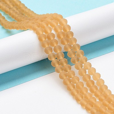 Transparent Glass Beads Strands EGLA-A034-T4mm-MD23-1