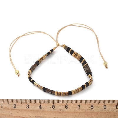 Vintage Ethnic Style Adjustable Glass Tila Beaded Handmade Slider Bracelets for Women ZN9527-12-1