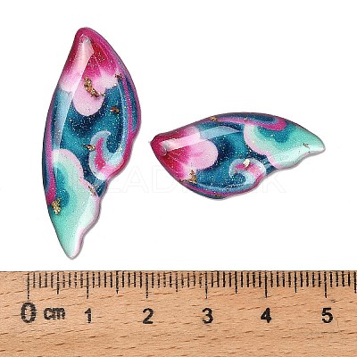 4Pcs 4 Styles Transparent Epoxy Resin Pendants RESI-B032-05A-1
