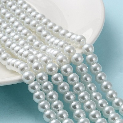 Glass Pearl Beads Strands HY-8D-B01-1