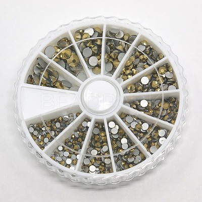 1 Box Garment Accessories Glass Flat Back Rhinestone RGLA-X0003-567-B-1