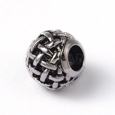 Round 316 Surgical Stainless Steel European Beads STAS-L178-ZZ036G-1
