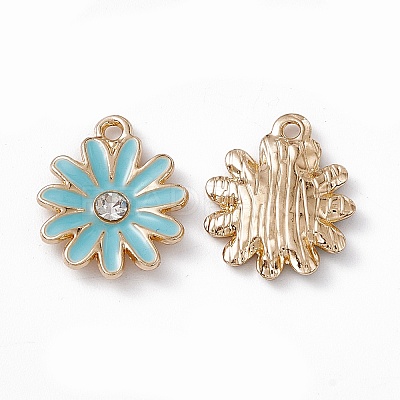 Alloy Rhinestone Pendants PALLOY-P287-01LG-03-1