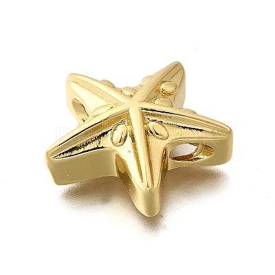 Ocean Series Brass Beads KK-B136-03G-02-1
