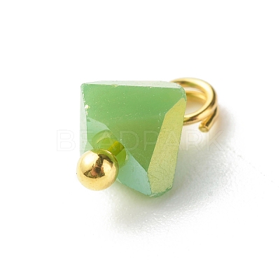 Electroplate Glass Charms PALLOY-JF00821-04-1
