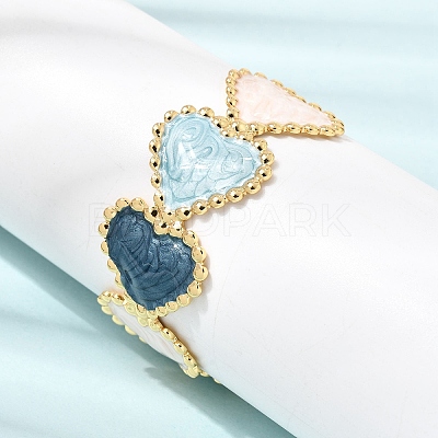304 Stainless Steel Enamel Open Cuff Bangles SA-CBA4992-04-1