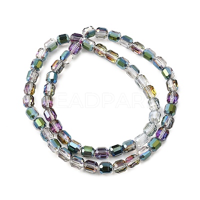 Electroplate Glass Beads Strands GLAA-G112-07I-1