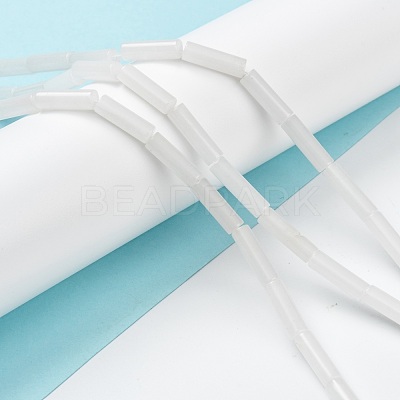 Natural White Jade Beads Strands G-F247-46-1
