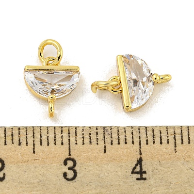 Brass with Clear Cubic Zirconia Pendant Bail KK-G490-05G-1