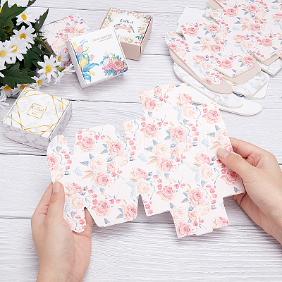 32Pcs 4 Colors Paper Candy Boxes CON-AR0001-05-1