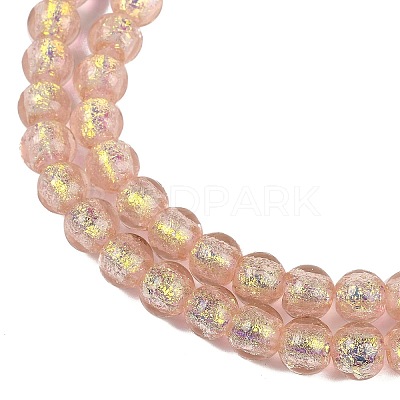 Handmade Foil Lampwork Beads Strands FOIL-K003-06A-04-1