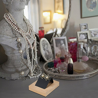 3Pcs Rectangle Wood Earring Display Stands EDIS-DR0001-05B-1