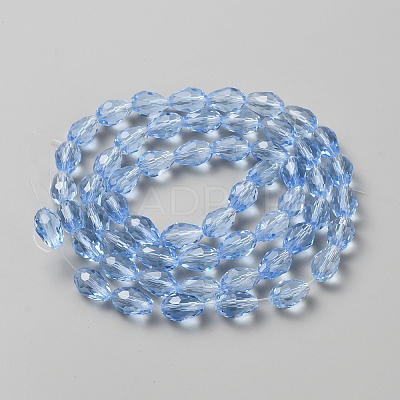 Transparent Glass Beads Strands GLAA-WH0030-32C-02-1