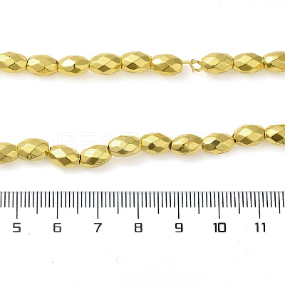 Electroplated Strong Magnetic Synthetic Hematite Beads Strands G-P518-03B-1