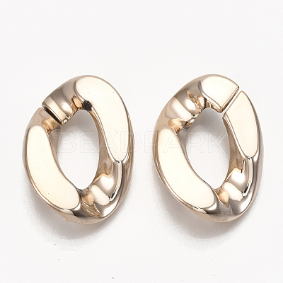 UV Plating ABS Plastic Linking Rings X-CCB-S162-03RG-1