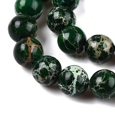 Natural Imperial Jasper Beads Strands G-N342-63B-1