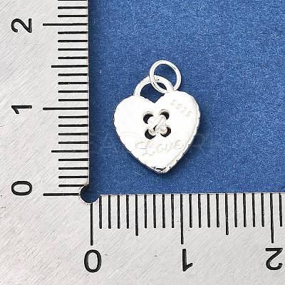 925 Sterling Silver Charms STER-Q003-01H-S-1