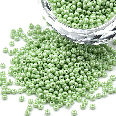11/0 Czech Opaque Glass Seed Beads SEED-N004-003B-34-1