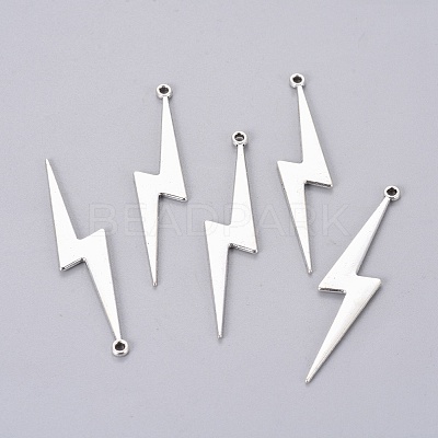 Tibetan Style Alloy Lightning Bolt Big Pendants LS-PALLOY-AD92395-AS-LF-1