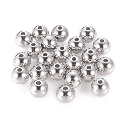 Non-Tarnish Stainless Steel Beads X-STAS-R033-8mm-1