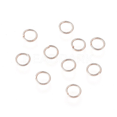 304 Stainless Steel Open Jump Rings X-STAS-O098-01RG-03-1