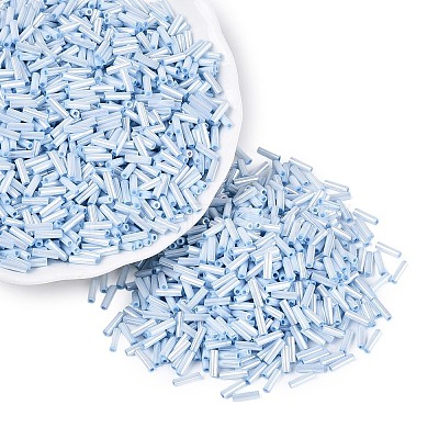 FGB Grade A Glass Round Bugle Beads SEED-Q040-06A-08-1