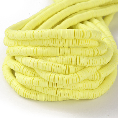 Handmade Polymer Clay Beads X-CLAY-R067-6.0mm-23-1