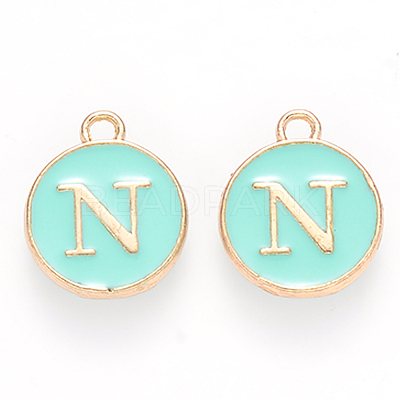 Golden Plated Alloy Enamel Charms LS-ENAM-S118-05N-1