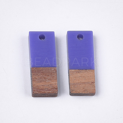 Resin & Walnut Wood Pendants RESI-S358-79-1