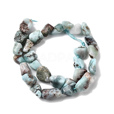 Natural Larimar Beads Strands G-P601-A21-02-1