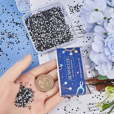 4 Bags Glass Flat Back Rhinestone RGLA-SC0001-06B-1