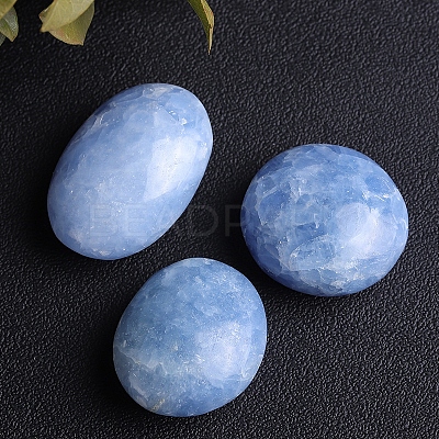 Natural Celestite/Celestine Palm Stones PW-WG52452-01-1