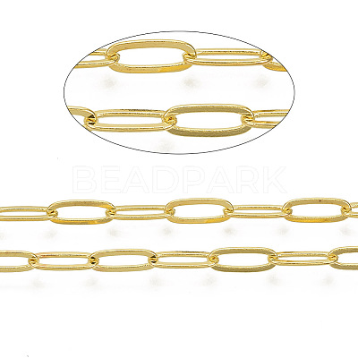 Brass Paperclip Chains CHC-S008-001B-G-1-NR-1