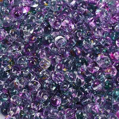 6/0 Spray Paint Fringe Glass Seed Beads SEED-H003-11M-1