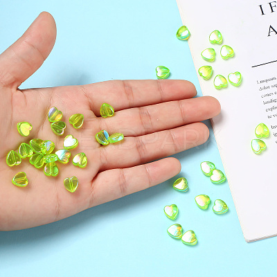 100Pcs Eco-Friendly Transparent Acrylic Beads TACR-YW0001-07G-1