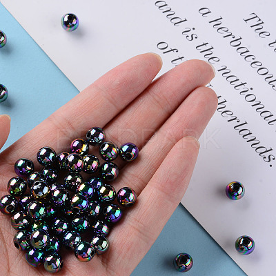 Opaque Acrylic Beads X-MACR-S370-D8mm-S002-1