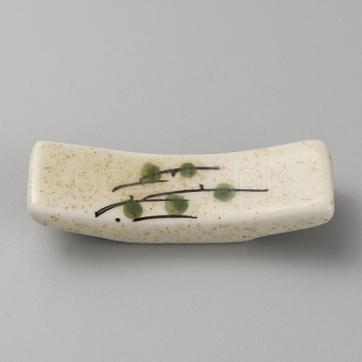 Hand Painting Ceramic Chopsticks Stands AJEW-WH0348-199D-1